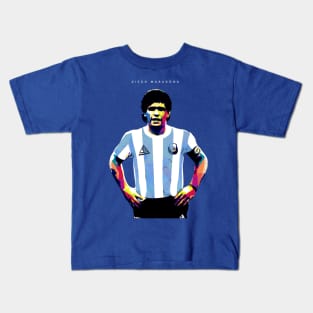 Diego Maradona Pop Art Kids T-Shirt